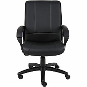 BOSS Caressoftplus Vinyl Executive Mid Back Chair (7906)