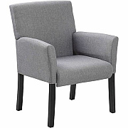 BOSS Box Arm Guest, Accent or Dining Chair W/Black Base (659MG)
