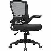 BOSS Flip Arm Mesh Back Task Chair (6366BKBK)