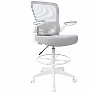 BOSS Mesh Flip-Arm Stool (16366WTGY)