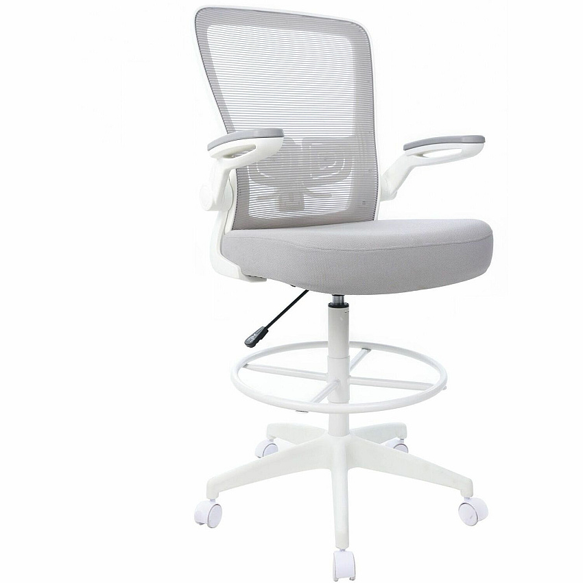 BOSS Mesh Flip-Arm Stool (16366WTGY)