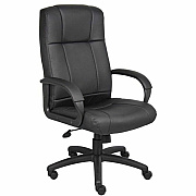 BOSS Caressoftplus Vinyl Executive High Back Chair (7901)