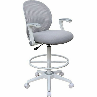 BOSS Mesh Flip-Arm Stool (1676WTGY)