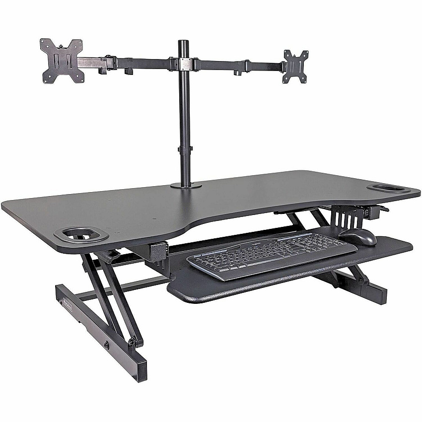 Rocelco R ADRB-45-DM2 Standing Desk Converter Bundle