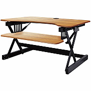 Rocelco R DADBR-40 Height-Adjustable Sit-to-Standing Desk Riser (RDADRT40)