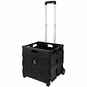 Business Source Stow-and-Go Mobile Storage Crate (14111)
