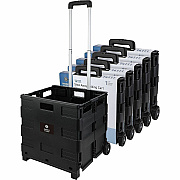 Business Source Stow-and-Go Mobile Storage Crate (14111CT)