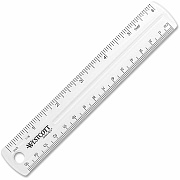 Westcott Shatterproof Plastic Ruler (45016BX)