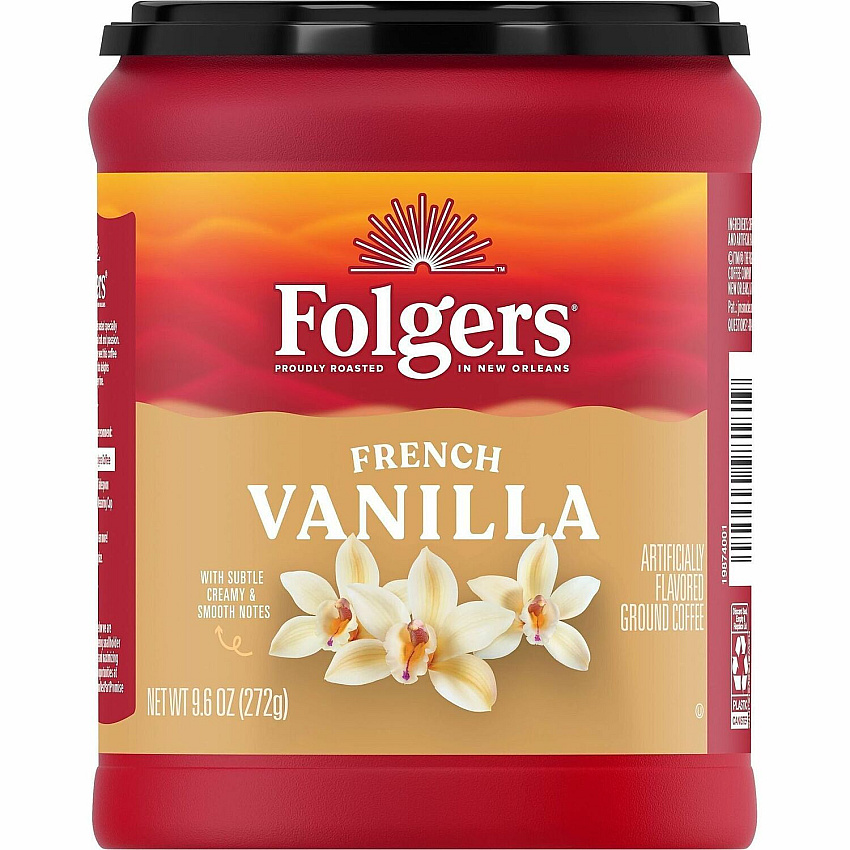 Folgers Ground French Vanilla Medium-Roast Ground Coffee (98181)
