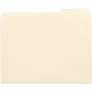 Business Source 1/3 Tab Cut Letter Top Tab File Folder (18103)