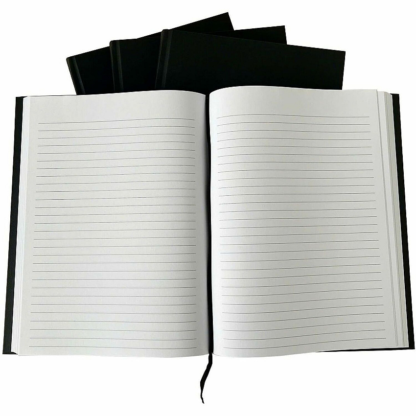 Business Source Hardbound Ruled Linen Journals (10973CT)