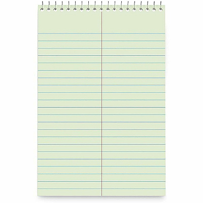 Business Source Green Tint Steno Notebook (26743)
