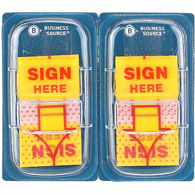 Business Source Sign Here Arrow Page Flags (99007)