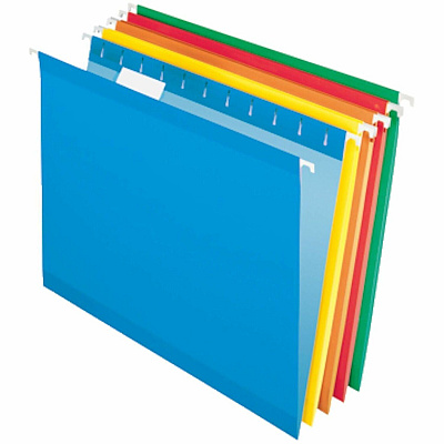Business Source 1/5 Tab Cut Letter Hanging Folder (34112)