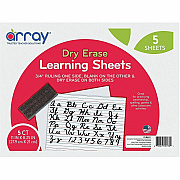 Array 2-Sided Dry-Erase Learning Sheets (PLB8511)