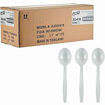 Genuine Joe Heavy-Weight Polypropylene Cutlery (30418)