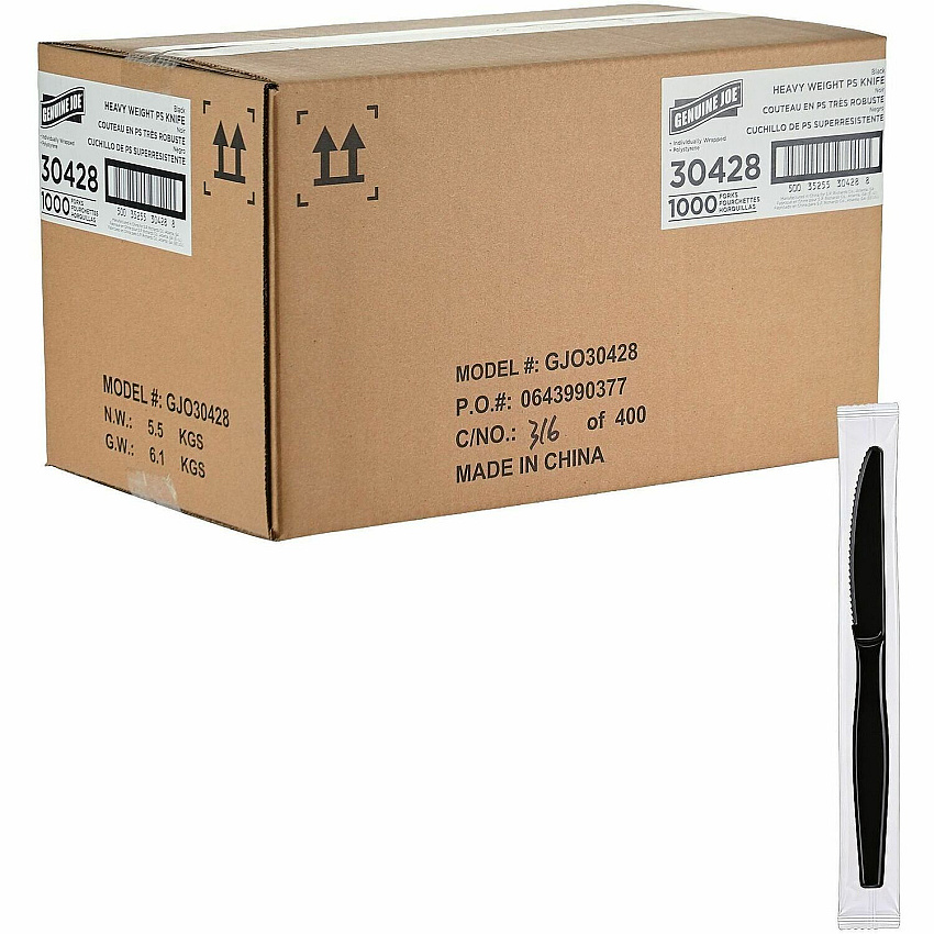 Genuine Joe Disposable Polystyrene Cutlery (30428)