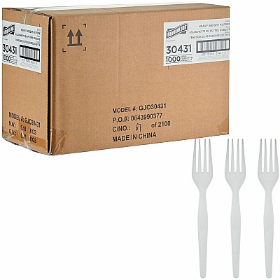 Genuine Joe Disposable Polystyrene Cutlery (30431)