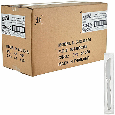 Genuine Joe Heavy-Weight Polypropylene Cutlery (30420)