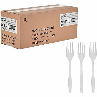 Genuine Joe Heavy-Weight Polypropylene Cutlery (30415)