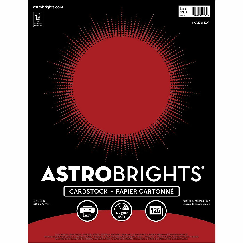 Astrobrights Colored Cardstock (92108)