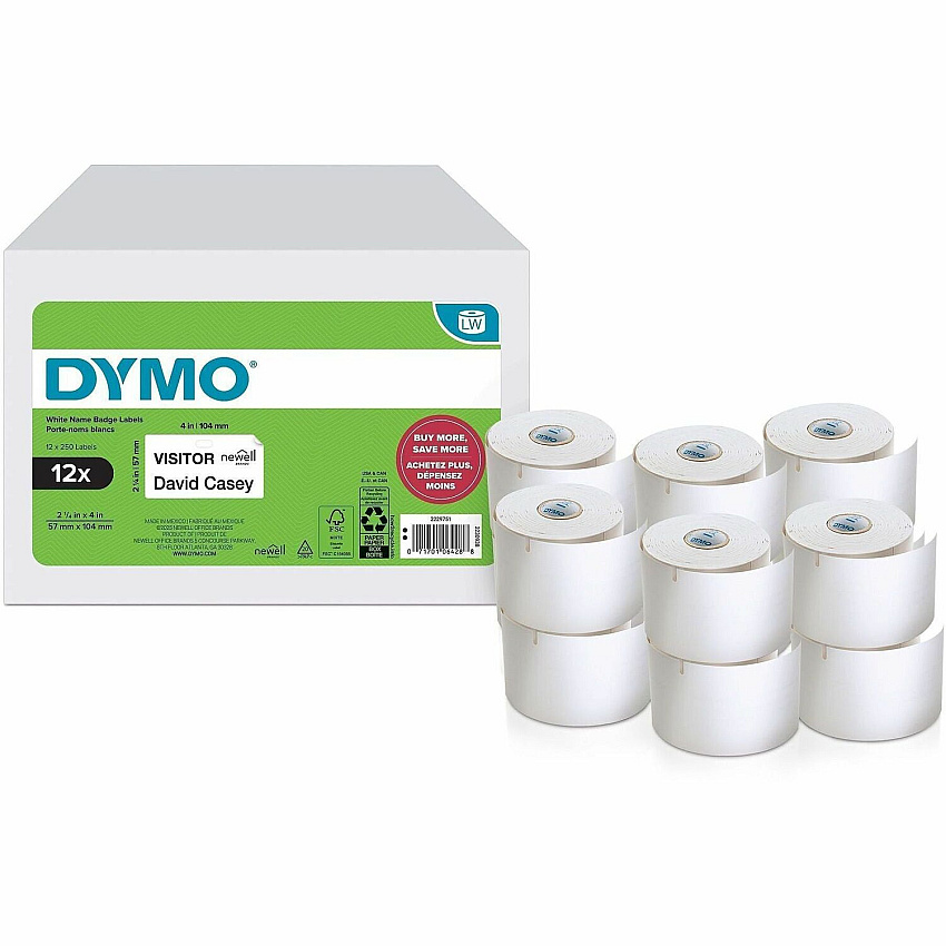 DYMO Multipurpose White Medium Labels (2229751)