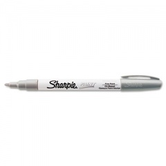 Sharpie Permanent Paint Marker, Fine Bullet Tip, Silver (35545)
