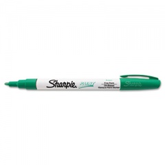Sharpie Permanent Paint Marker, Fine Bullet Tip, Green (35537)