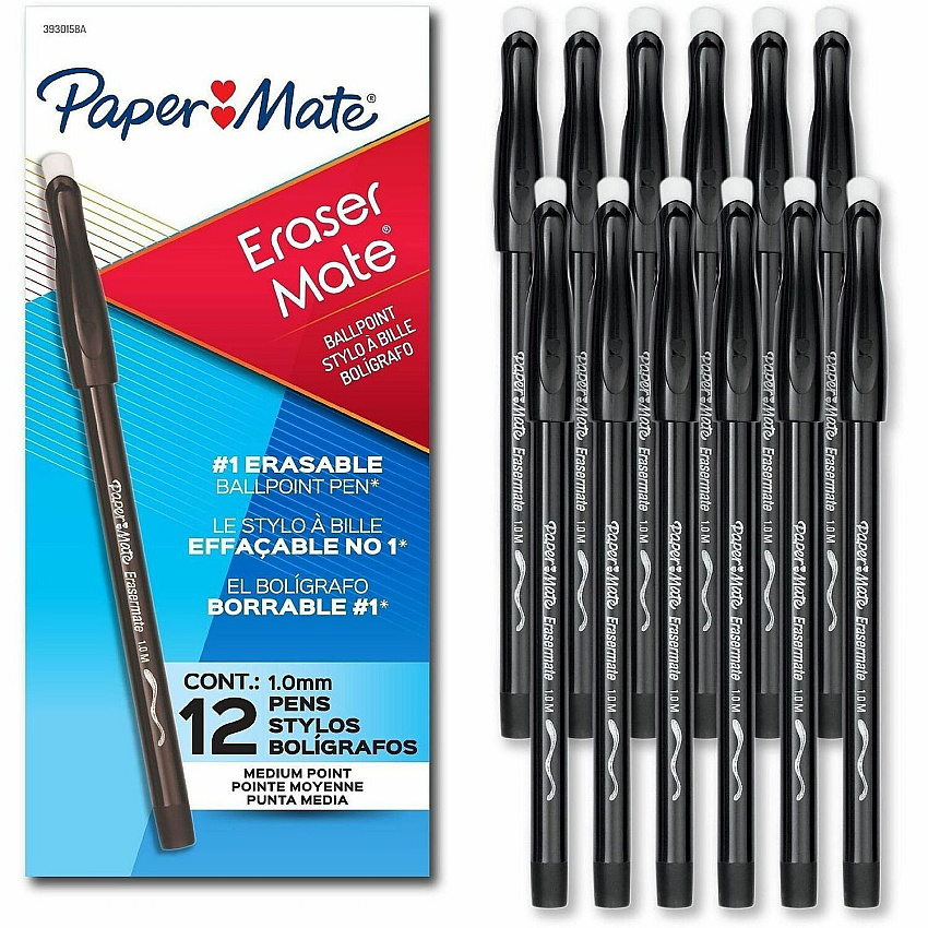 Paper Mate EraserMate Ballpoint Pens (3930158A)