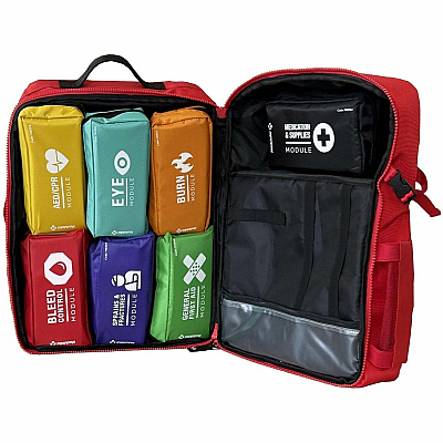 Modulator Carrying Case Rugged (Backpack) First Aid - Red (M600B1)