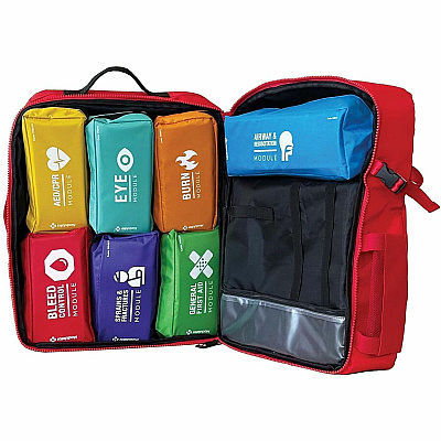 Modulator Carrying Case Rugged (Backpack) First Aid - Red (M600B3)