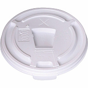 Genuine Joe Plastic Lids with Reclosable Slot (222064)