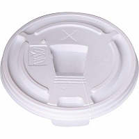 Genuine Joe Plastic Lids with Reclosable Slot (222064)