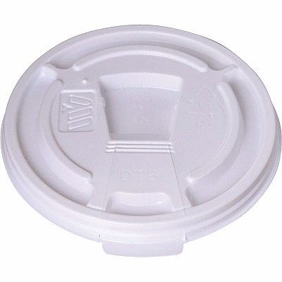 Genuine Joe Plastic Lids with Reclosable Slot (222063)