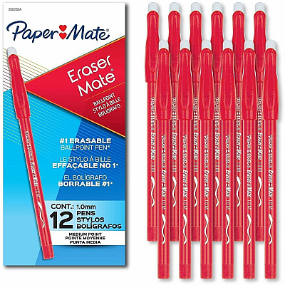 Paper Mate EraserMate Ballpoint Pens (3920158A)