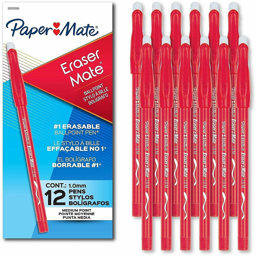 Paper Mate EraserMate Ballpoint Pens (3920158A)