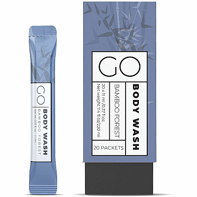 Go Mouthwash Go Mouthwash Travel-Size Body Wash Packets (BW20)