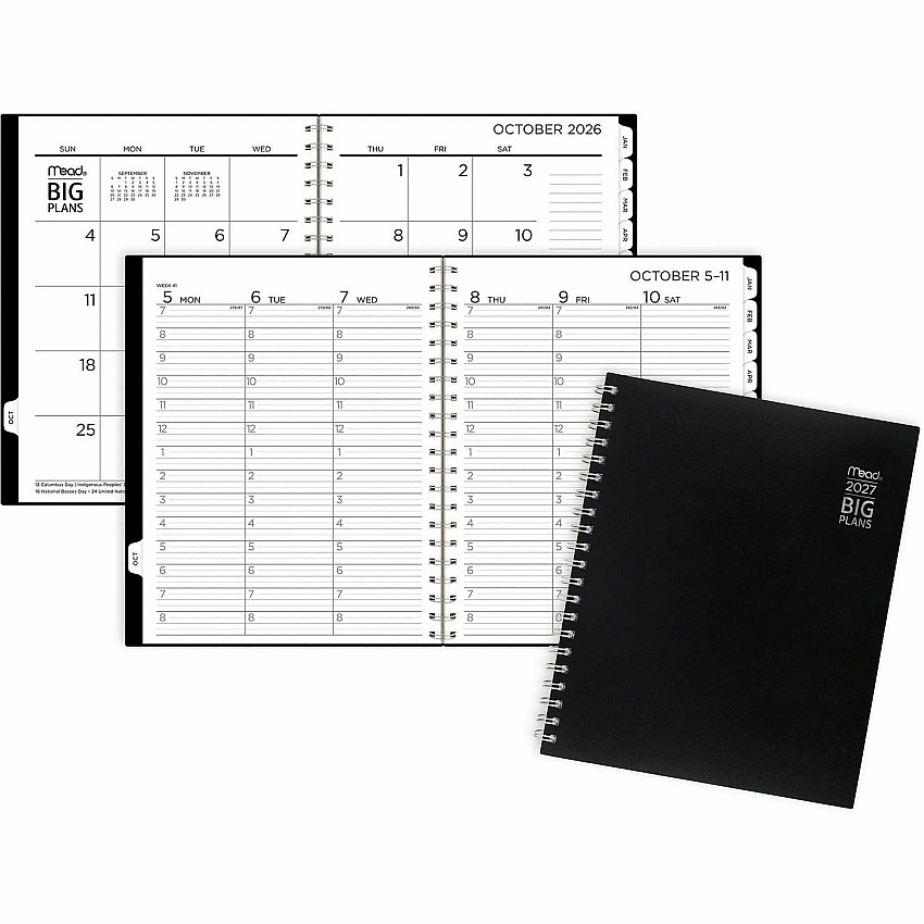 Mead BIG PLANS Weekly/Monthly Planner (CRW63005)