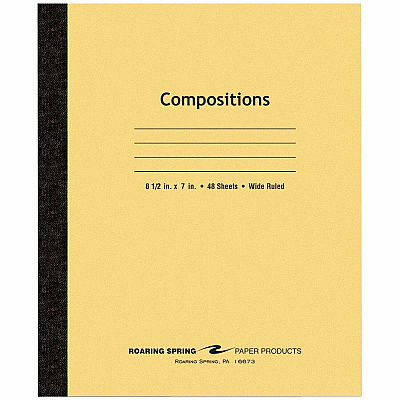 Roaring Spring Plain Cover Tapebound Comp Notebook (77308CT)