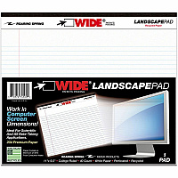 Roaring Spring Wide Landscape White Writing Pads (74500CT)