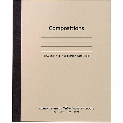 Roaring Spring Wide Ruled 20-sheet Compositn Book (77340CT)