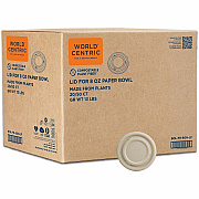 World Centric Compostable Fiber Lids (BOLFB8GNLF)