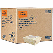 No Tree 46oz Paper Folded Takeout Containers (TONT8W)