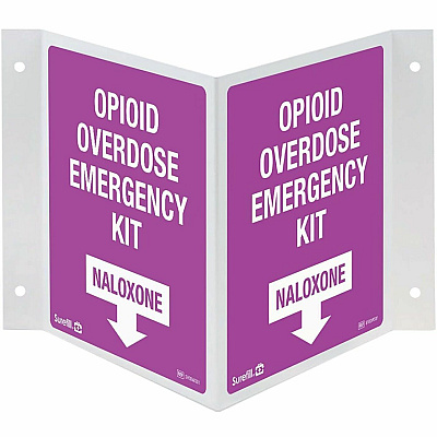 AERO Overdose Kit 3-Way Wall Sign (SFODWS01)