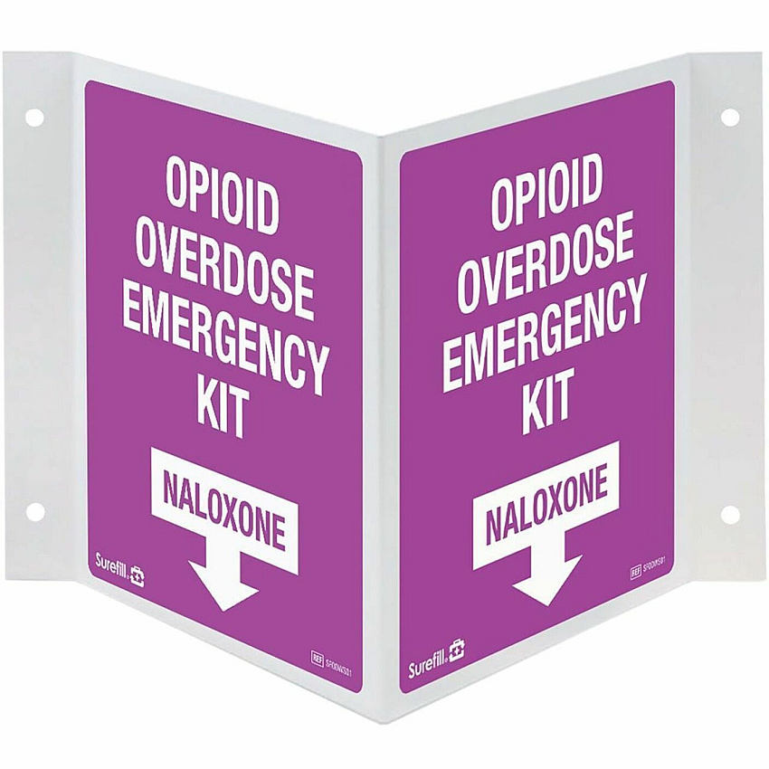 AERO Overdose Kit 3-Way Wall Sign (SFODWS01)