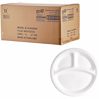 Genuine Joe BPI Certified Compostable Paper Plate (02045)