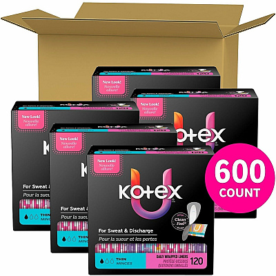 U by Kotex Wrapped Panty Liners (58311CT)