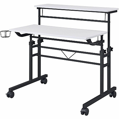 Techni Mobili Rolling Writing Desk (3800SUWHT)