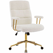 Techni Mobili Textured Boucle Office Chair (3270CWHT)