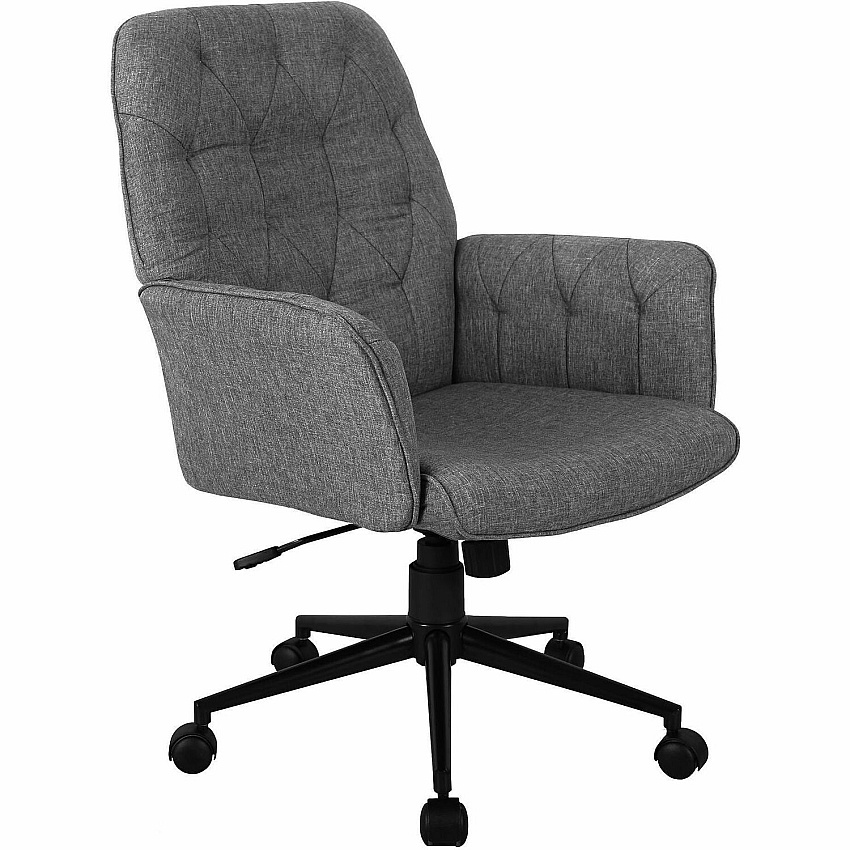 Techni Mobili Modern Upholstered Tufted Chair (2024GRY)